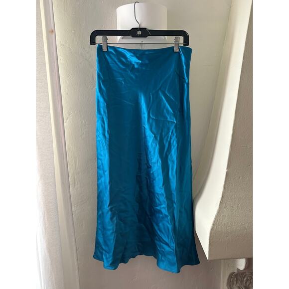 STAUD Dresses & Skirts - STAUD Midi Length Blue Skirt 4